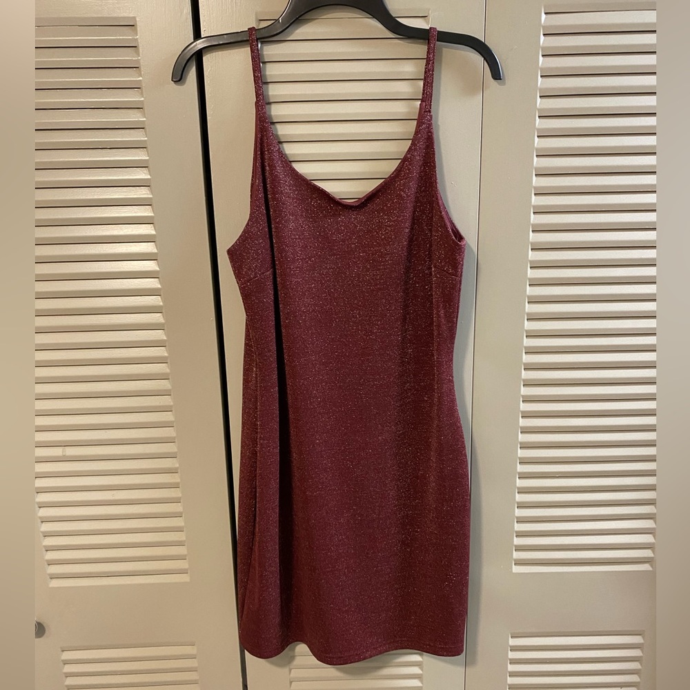 Maroon Mini Dress